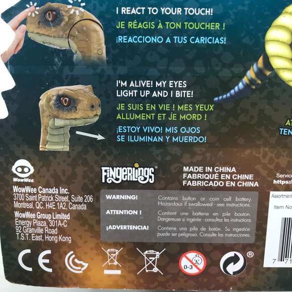 Fingerlings WowWee Untamed Toxin Snake Action Figure Interactive New - Picture 11 of 12